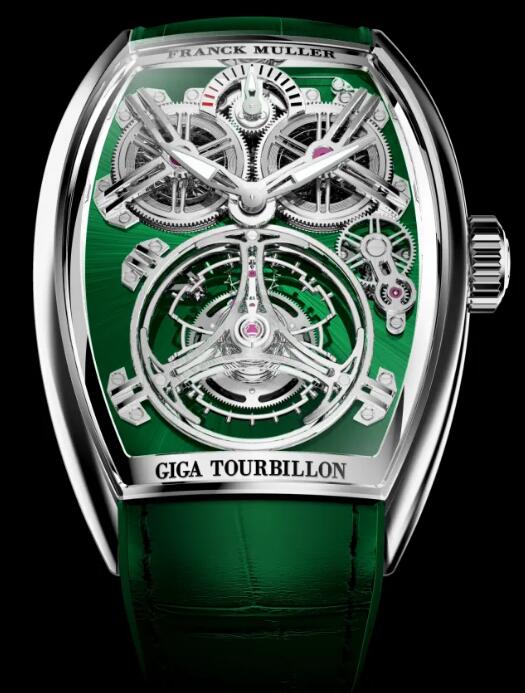 FRANCK MULLER Curvex CX Giga Tourbillon CX 38L T G PR SQT Steel Green dial Replica Watch